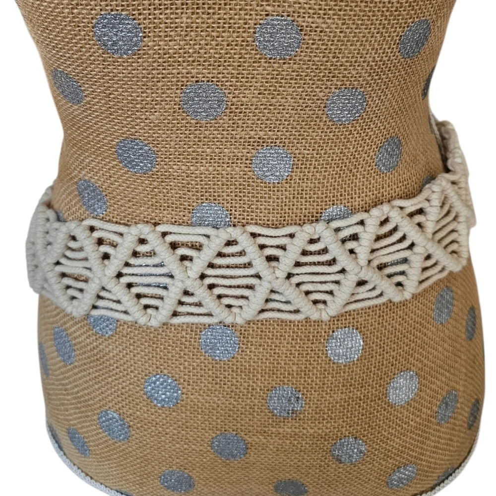 Macrame Tassel Tie Belt With Wooden Beads